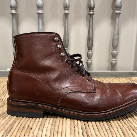 Allen Edmonds 10 D Shoes Higgins Mill Weatherproof boot in Chili brown - Picture 2 of 8